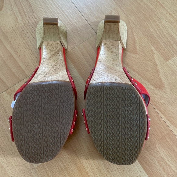 Never Worn - Michael Kors Woman's Amelie Mule Sandal Mandarin Size 5 1/2 - Picture 4 of 4